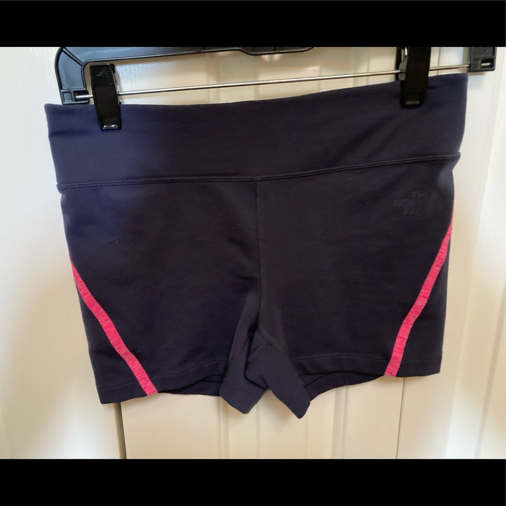 The North Face fitted shorts.